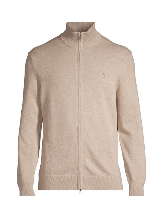 GANT - Kardigan Casual Cotton Zip - 295 DK. SAND MELANGE | Stockmann - photo 1