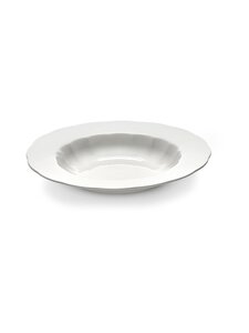Serax - Silhouette High Plate L -lautanen - 001 WHITE | Stockmann