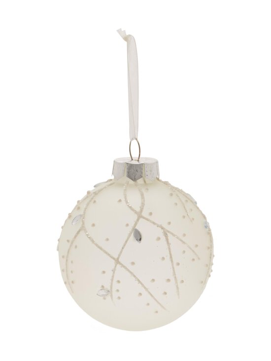 Villa Stockmann - Beads-lasipallo 7,9 cm - WHITE | Stockmann - photo 1