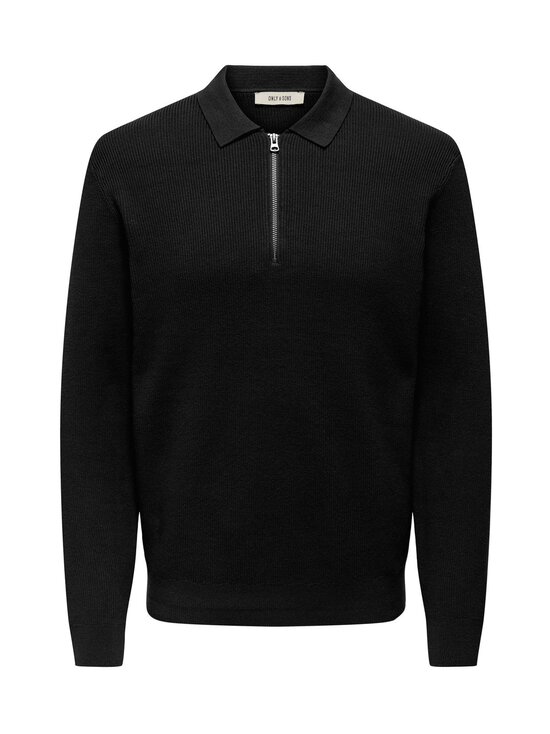 Only & Sons - OnsPhil Half Zip -pikeeneule - BLACK - photo 1 Only & Sons - OnsPhil Half Zip -pikeeneule - BLACK | Stockmann - photo 1