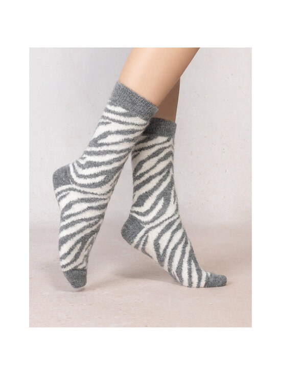 Bleuforêt - Alpaca Wool Zebra Pattern -sukat - GM9 / GRIS FLANELLE | Stockmann - photo 2