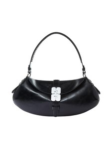 Ganni - Kat Baguette -olkalaukku - 099 BLACK | Stockmann