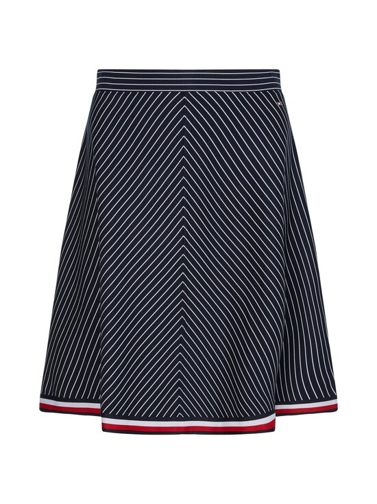 GLOBAL STRIPE SHORT SKIRT -hame