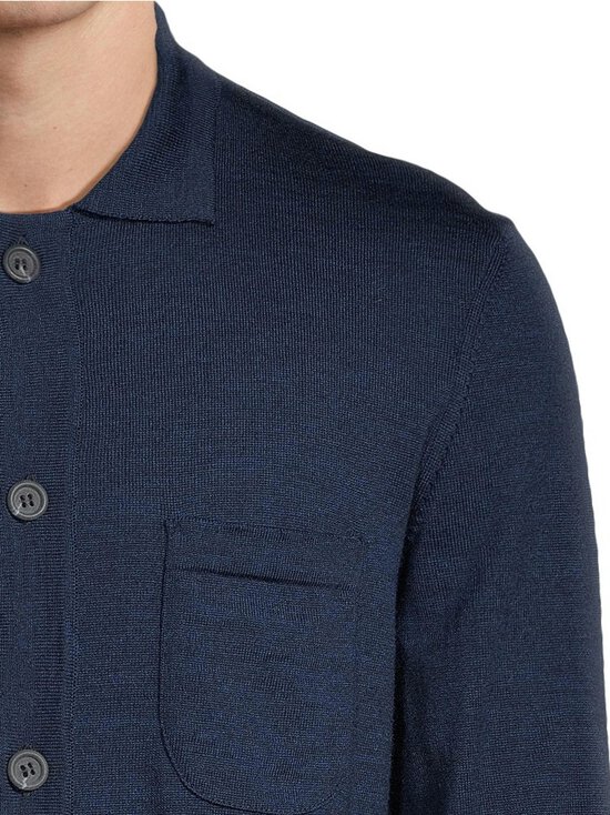 FRENN HELSINKI - Eero merīnvilnas krekls ar apkakli - BLUE | Stockmann - photo 4