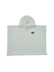 Liewood - Paco Embroidery -poncho - 2454 Y/D STRIPE PEPPERMINT / CREME DE LA CREME | Stockmann