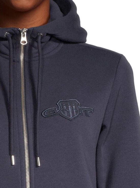 GANT - Kapuutsiga pusa Regular Tonal Shield Zip - 433 EVENING BLUE | Stockmann - photo 4