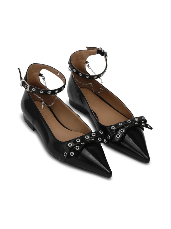 Ganni - Kingad Eyelets Jewel Ballerina - 099 BLACK - photo 2 Ganni - Kingad Eyelets Jewel Ballerina - 099 BLACK | Stockmann - photo 2