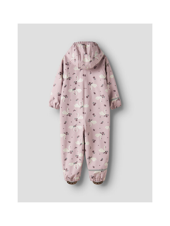 Name It - NmfDry10 Rain Suit Fleece -haalari - KEEPSAKE LILAC AOP:SWANS | Stockmann - photo 2