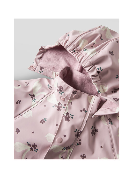 Name It - NmfDry10 Rain Suit Fleece -haalari - KEEPSAKE LILAC AOP:SWANS | Stockmann - photo 4