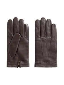 GANT - Kashmirvuoratut lampaannahkakäsineet - 202 DEEP BROWN | Stockmann
