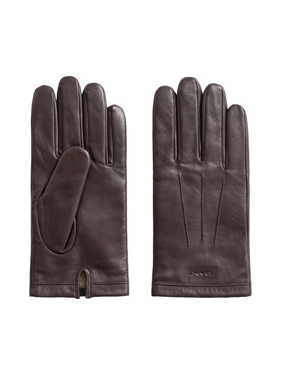GANT - Kashmirvuoratut lampaannahkakäsineet - 202 DEEP BROWN | Stockmann - photo 1