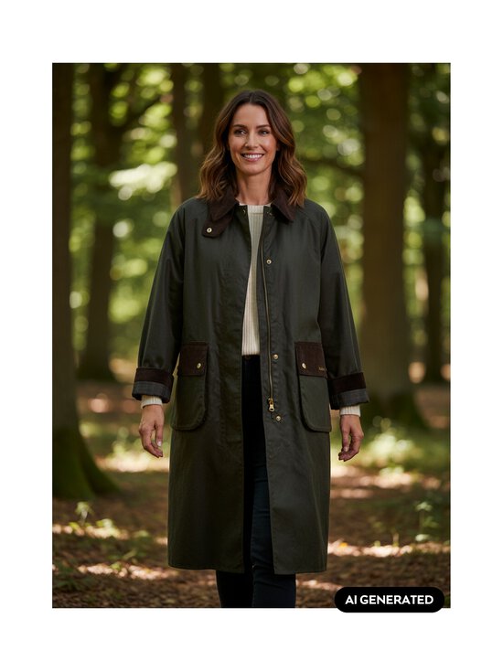 Barbour - Kirklees Checked vaskots mētelis - OL52 FERN/CLASSIC/SH | Stockmann - photo 8