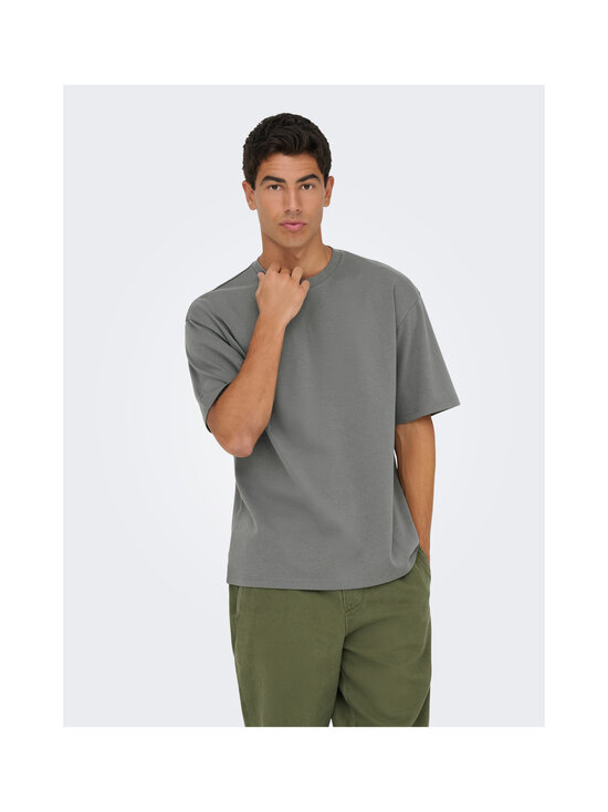 Only & Sons - T-särk OnsCaspian Airflex Boxy - CASTOR GRAY | Stockmann - photo 4