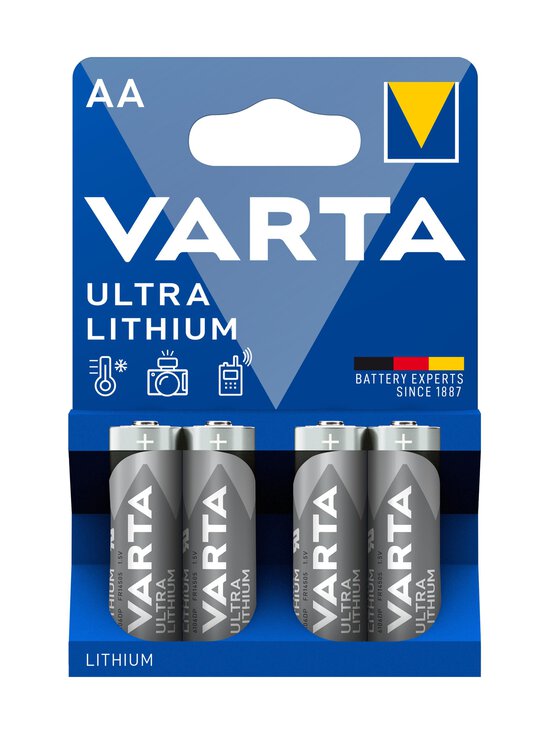 Varta - Ultra Lithium AA -paristo 4 kpl - GREY | Stockmann - photo 1
