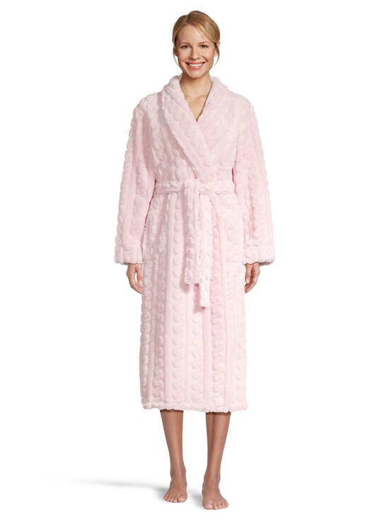 Damella - Furry Jacquard Fleece -kylpytakki - 315 PALE PINK | Stockmann - photo 2