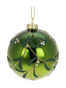Weiste - Mistletoe-lasipallo 8 cm - GREEN | Stockmann