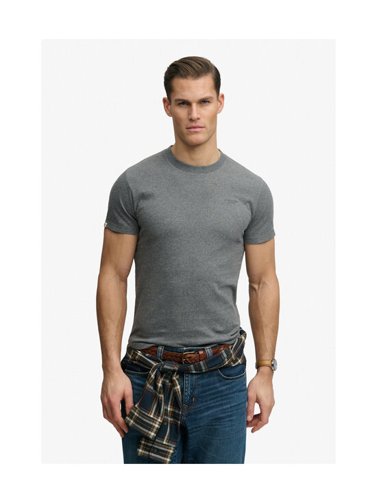 Superdry - T-särk Essential Stacked Logo Embroidery - O5T ANTIQUE GREY MARL/STONE GREY | Stockmann - photo 2