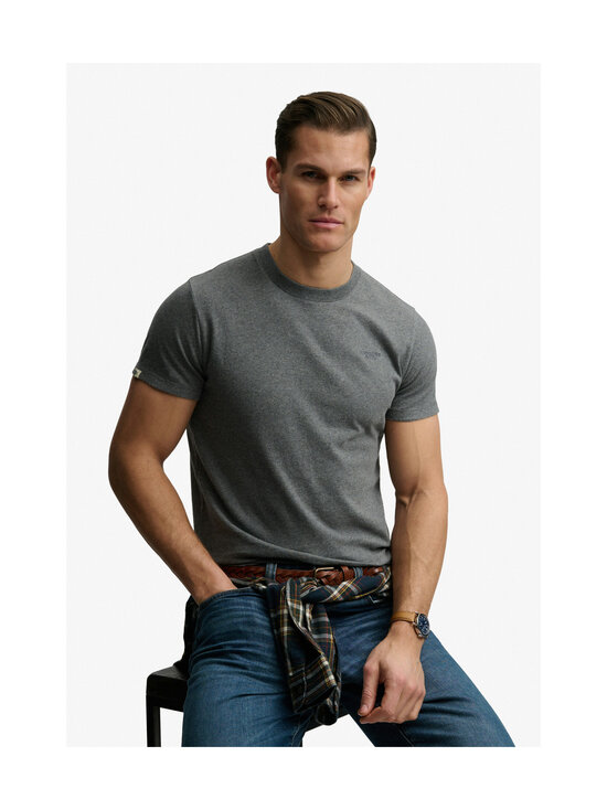 Superdry - T-särk Essential Stacked Logo Embroidery - O5T ANTIQUE GREY MARL/STONE GREY | Stockmann - photo 5