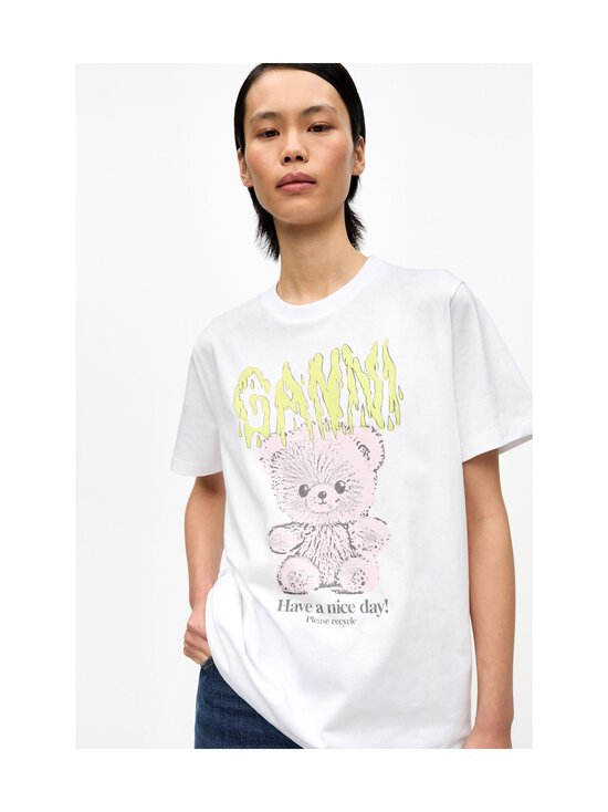Ganni - Teddy t-paita - 151 BRIGHT WHITE - photo 4 Ganni - Teddy t-paita - 151 BRIGHT WHITE | Stockmann - photo 4