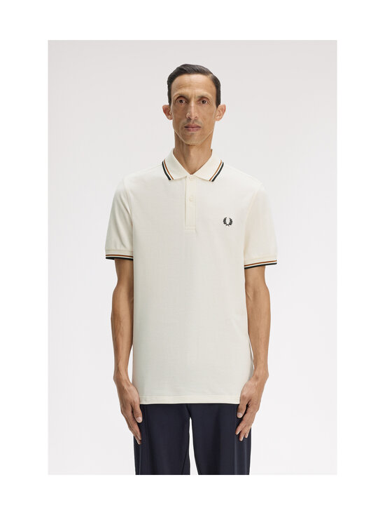 Fred Perry - The Twin Tipped -pikeepaita - ECRU / DARK CARMEL / BLACK | Stockmann - photo 3