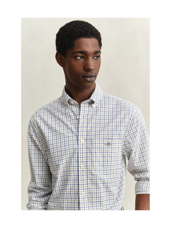 GANT - Regular Classic Check poplīna krekls ar apkakli - 259 TAUPE BEIGE | Stockmann - photo 4