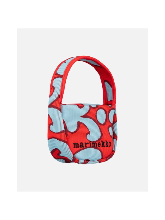 Marimekko - Keidas Knitted Mini Clutch -käsilaukku - 335 LIGHT BLUE, RED | Stockmann - photo 4
