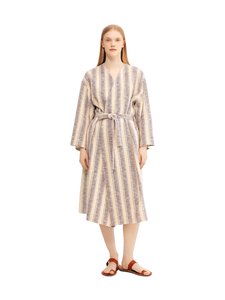 Lapuan Kankurit - Kaapelitehdas- pellava-puuvilla kylpytakki - 8 IVORY-BROWN-BLUE Lapuan Kankurit - Kaapelitehdas- pellava-puuvilla kylpytakki - 8 IVORY-BROWN-BLUE | Stockmann