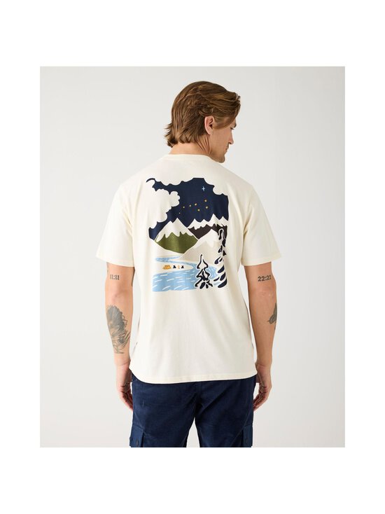Knowledge Cotton Apparel - T-särk Back Print - 1387 EGRET | Stockmann - photo 3