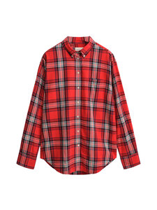 GANT - Relaxed Checked flaneļa krekls - 630 RUBY RED | Stockmann