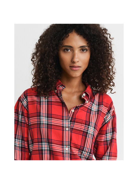 GANT - Relaxed Checked flaneļa krekls - 630 RUBY RED | Stockmann - photo 4
