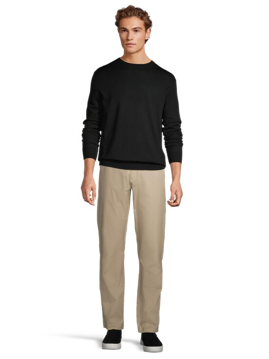 ESSENTIALS by Stockmann - Ethan-merinoneulepaita - BLACK 99072 | Stockmann - photo 2