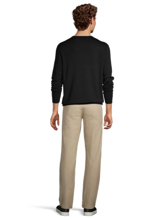ESSENTIALS by Stockmann - Ethan-merinoneulepaita - BLACK 99072 | Stockmann - photo 3