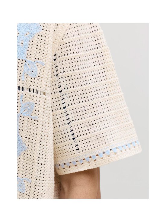 Jack & Jones - JorOrchard Knit - virkattu pikeepaita - DETAIL:CASHMERE BLUE SEA SALT | Stockmann - photo 4