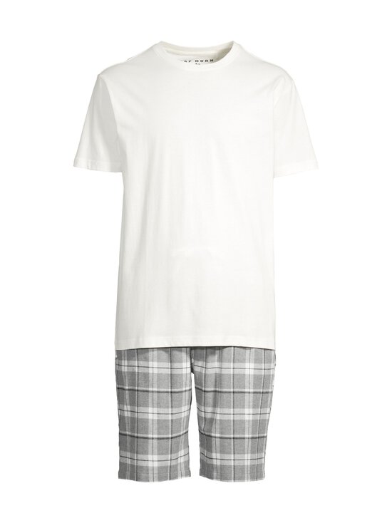 Cap Horn loungewear - Denny pidžamas krekls un flaneļa šorti - GREY CHECK | Stockmann - photo 1