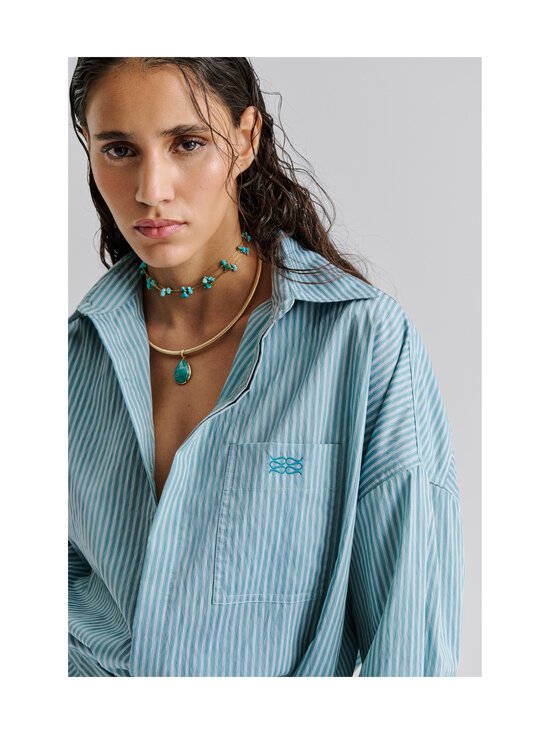 Malina - Portea Wrapped -paitamekko - AQUA STRIPE | Stockmann - photo 5