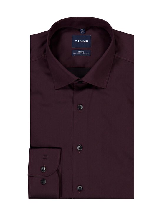 Olymp - Body Fit Satin -kauluspaita, erikoispitkät hihat - 38 CHIANTI | Stockmann - photo 1