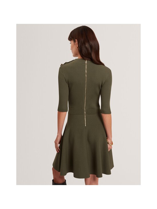 Ted Baker London - Lilano Button Detail Skater -ribbineulemekko - DK-GREEN | Stockmann - photo 3