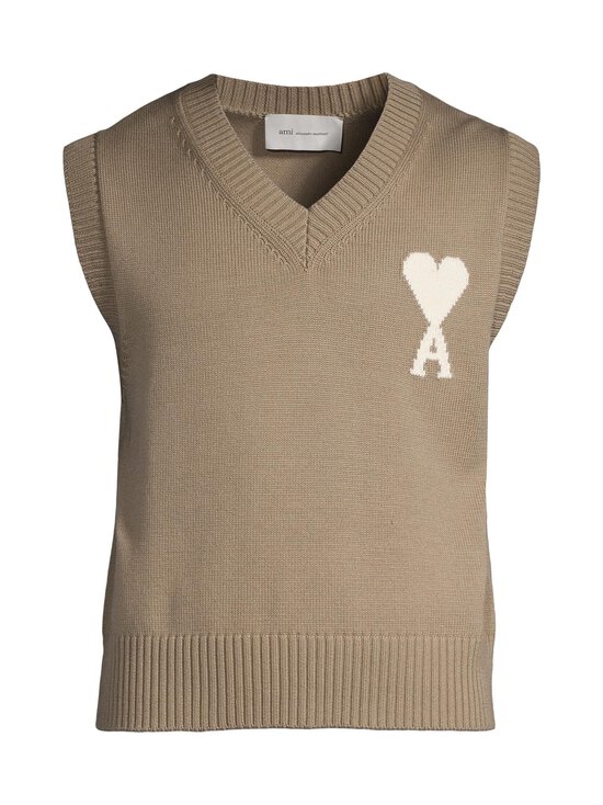 Ami - V-neck-neuleliivi - BEIGE TAUPE/ECRU | Stockmann - photo 1