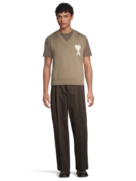 Ami - V-neck-neuleliivi - BEIGE TAUPE/ECRU | Stockmann - photo 2