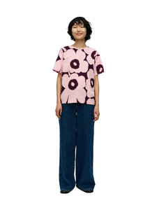 Marimekko - T-särk Tunnit Unikko - 340 LIGHT PINK, DARK PURPLE | Stockmann