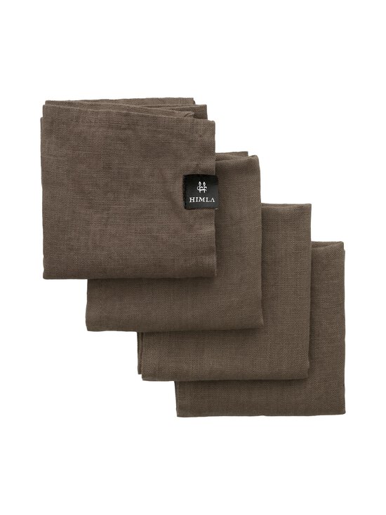 Himla - Sunshine-pellavalautasliinat 45 x 45 cm, 4 kpl - COFFEE | Stockmann - photo 1