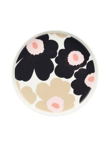 Marimekko - Unikko-lautanen 20 cm - 198 OFF WHITE,CHARCOAL,SAND,PINK | Stockmann