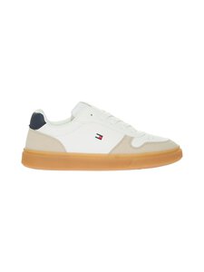 Tommy Hilfiger - Low Cut Lace Up -sneakerit - Y007 BEIGE/WHITE/BLUE | Stockmann