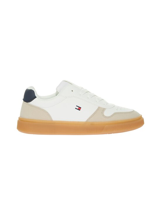 Tommy Hilfiger - Low Cut Lace Up -sneakerit - Y007 BEIGE/WHITE/BLUE | Stockmann - photo 1