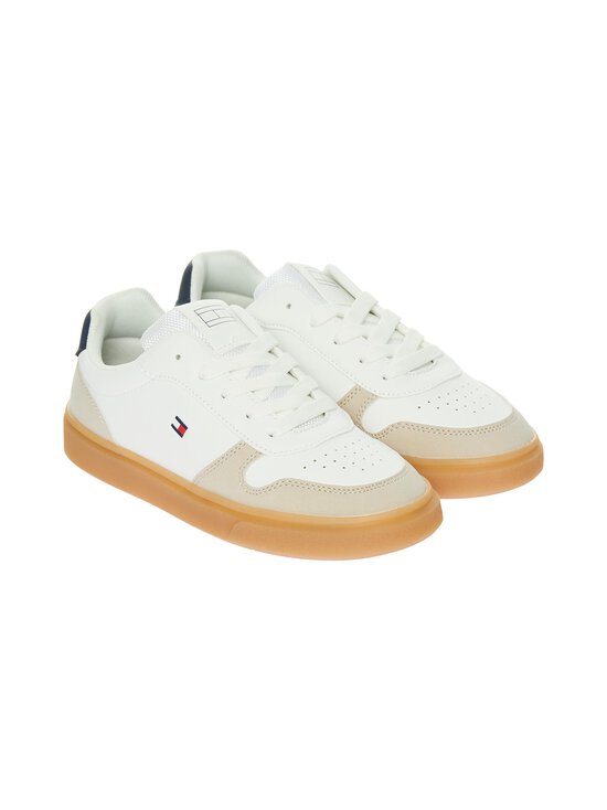 Tommy Hilfiger - Low Cut Lace Up -sneakerit - Y007 BEIGE/WHITE/BLUE | Stockmann - photo 5