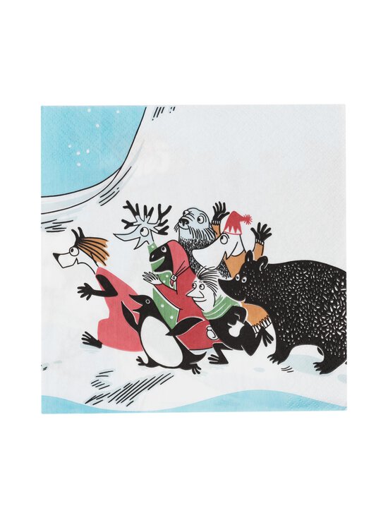 Moomin Arabia - Makihyppy papīra salvetes 33 x 33 cm - BLUE-WHITE - photo 2 Moomin Arabia - Makihyppy papīra salvetes 33 x 33 cm - BLUE-WHITE | Stockmann - photo 2