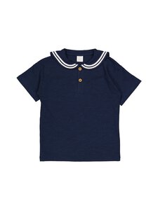 Lindex - Merimieskauluksinen t-paita - 6842 DARK BLUE | Stockmann