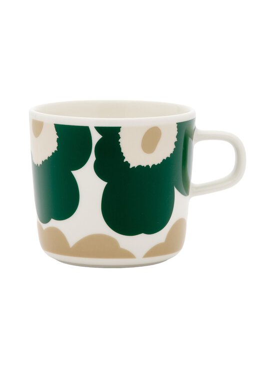 Marimekko - Unikko-kahvikuppi - WHITE, D.GREEN, BEIGE, LT.SAND | Stockmann - photo 1