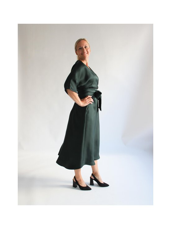 Lili Marleena - Silk Midi Wrap -silkkimekko - GREEN | Stockmann - photo 3