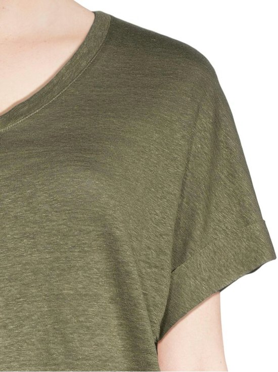 NOOM - Linane pluus Anette V-neck - LT.KHAKI GREEN - photo 4 NOOM - Linane pluus Anette V-neck - LT.KHAKI GREEN | Stockmann - photo 4